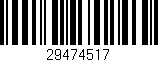 Código de barras (EAN, GTIN, SKU, ISBN): '29474517'