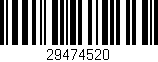Código de barras (EAN, GTIN, SKU, ISBN): '29474520'