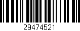 Código de barras (EAN, GTIN, SKU, ISBN): '29474521'