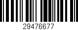 Código de barras (EAN, GTIN, SKU, ISBN): '29476677'