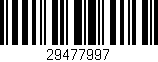 Código de barras (EAN, GTIN, SKU, ISBN): '29477997'