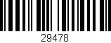 Código de barras (EAN, GTIN, SKU, ISBN): '29478'