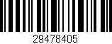 Código de barras (EAN, GTIN, SKU, ISBN): '29478405'