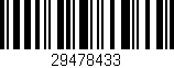 Código de barras (EAN, GTIN, SKU, ISBN): '29478433'