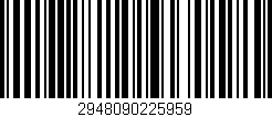 Código de barras (EAN, GTIN, SKU, ISBN): '2948090225959'