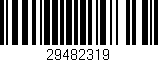 Código de barras (EAN, GTIN, SKU, ISBN): '29482319'