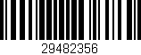 Código de barras (EAN, GTIN, SKU, ISBN): '29482356'