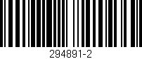 Código de barras (EAN, GTIN, SKU, ISBN): '294891-2'