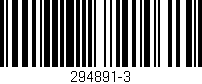 Código de barras (EAN, GTIN, SKU, ISBN): '294891-3'