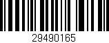Código de barras (EAN, GTIN, SKU, ISBN): '29490165'