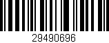Código de barras (EAN, GTIN, SKU, ISBN): '29490696'