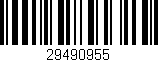 Código de barras (EAN, GTIN, SKU, ISBN): '29490955'
