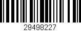 Código de barras (EAN, GTIN, SKU, ISBN): '29498227'