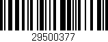Código de barras (EAN, GTIN, SKU, ISBN): '29500377'