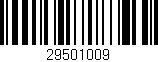 Código de barras (EAN, GTIN, SKU, ISBN): '29501009'