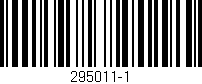 Código de barras (EAN, GTIN, SKU, ISBN): '295011-1'