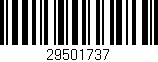 Código de barras (EAN, GTIN, SKU, ISBN): '29501737'