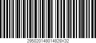 Código de barras (EAN, GTIN, SKU, ISBN): '295020148014829X32'