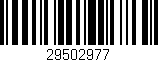 Código de barras (EAN, GTIN, SKU, ISBN): '29502977'