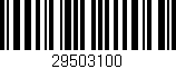 Código de barras (EAN, GTIN, SKU, ISBN): '29503100'