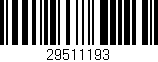 Código de barras (EAN, GTIN, SKU, ISBN): '29511193'