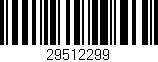Código de barras (EAN, GTIN, SKU, ISBN): '29512299'