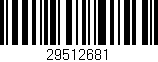 Código de barras (EAN, GTIN, SKU, ISBN): '29512681'