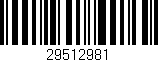 Código de barras (EAN, GTIN, SKU, ISBN): '29512981'