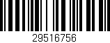 Código de barras (EAN, GTIN, SKU, ISBN): '29516756'