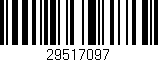 Código de barras (EAN, GTIN, SKU, ISBN): '29517097'