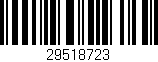 Código de barras (EAN, GTIN, SKU, ISBN): '29518723'
