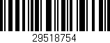 Código de barras (EAN, GTIN, SKU, ISBN): '29518754'
