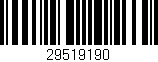 Código de barras (EAN, GTIN, SKU, ISBN): '29519190'