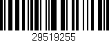 Código de barras (EAN, GTIN, SKU, ISBN): '29519255'