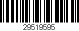 Código de barras (EAN, GTIN, SKU, ISBN): '29519595'