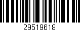 Código de barras (EAN, GTIN, SKU, ISBN): '29519618'