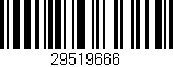 Código de barras (EAN, GTIN, SKU, ISBN): '29519666'