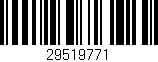 Código de barras (EAN, GTIN, SKU, ISBN): '29519771'