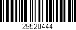 Código de barras (EAN, GTIN, SKU, ISBN): '29520444'