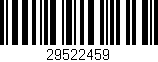 Código de barras (EAN, GTIN, SKU, ISBN): '29522459'