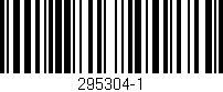 Código de barras (EAN, GTIN, SKU, ISBN): '295304-1'