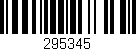 Código de barras (EAN, GTIN, SKU, ISBN): '295345'