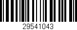 Código de barras (EAN, GTIN, SKU, ISBN): '29541043'