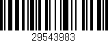 Código de barras (EAN, GTIN, SKU, ISBN): '29543983'