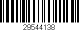 Código de barras (EAN, GTIN, SKU, ISBN): '29544138'