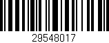 Código de barras (EAN, GTIN, SKU, ISBN): '29548017'