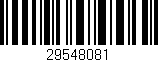 Código de barras (EAN, GTIN, SKU, ISBN): '29548081'
