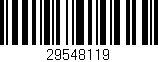 Código de barras (EAN, GTIN, SKU, ISBN): '29548119'