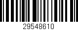 Código de barras (EAN, GTIN, SKU, ISBN): '29548610'