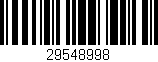 Código de barras (EAN, GTIN, SKU, ISBN): '29548998'